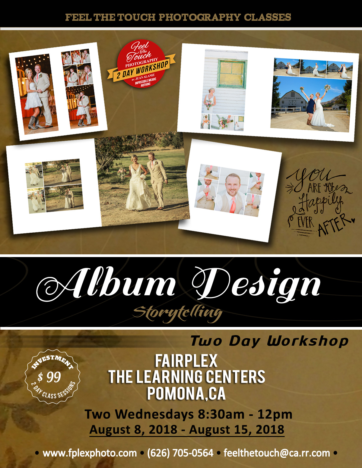 Album Design » Feel the Touch Photography Classes and